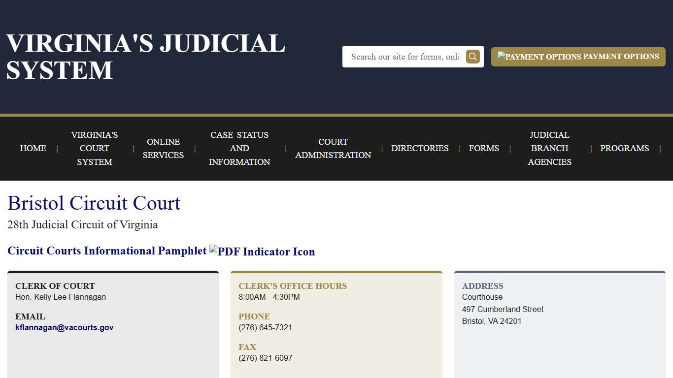 Bristol Circuit Court Virginia Court System